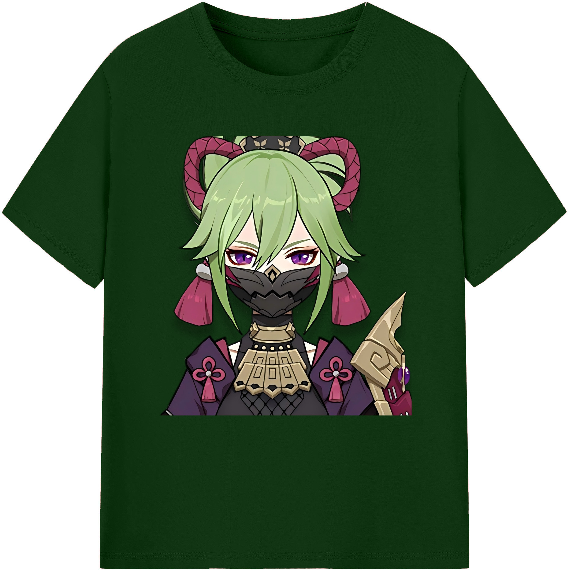 げんし神  久岐忍 くき しのぶ genshin Kuki Shinobu 綿100％半袖Tシャツ（フロントプリント）